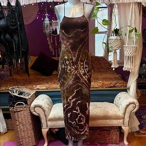 Katya Moon Dyes Eclipse tie-dye dress lace up back